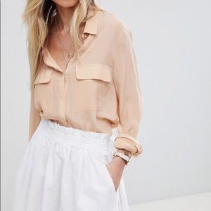 ASOS Tailored Linen Prom Skirt
